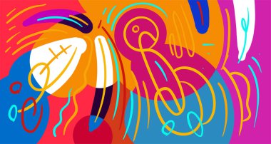 Dinamik eğri şekilleri, kopyalama alanı için parlak arkaplan 