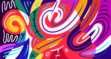 Dinamik eğri şekilleri, kopyalama alanı için parlak arkaplan 