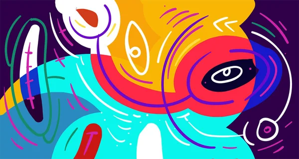 Soyut şekiller, geometrik çizgileri olan gradyan dalgalar, kopyalama alanı için renkli soyut ve parlak arkaplan 