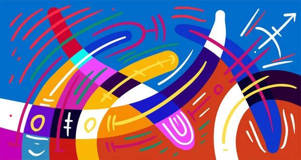 Soyut akışkan geometrik şekiller. Endonezya desen arkaplanı