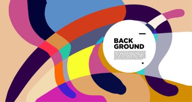 Renkli soyut broşür, kopyalama alanı için parlak arkaplan 