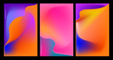 Çerçevelerdeki renkli soyut sanat, üç çizgili, kopyalama alanı için pankart