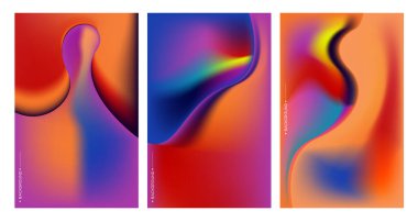 Grafik üçlemesi, çerçeve içindeki soyut şekiller, kopyalama alanı için pankart şablonu