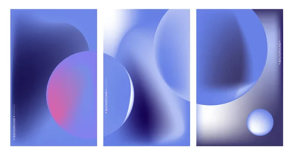 Graphic Triptych Abstract Shapes Frames Banner Template Copy Space — Stock Vector