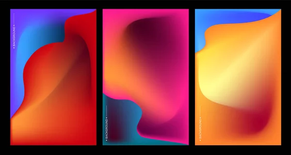 Colorful Abstract Shapes Frames Vector Banner Template — Stock Vector