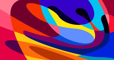 Soyut sıvı şekil. Sıvı geometrik tasarım. Geometrik çizgiler, noktalar, batik Endonezya desenli izole eğimli dalgalar. Vektör illüstrasyon tasarımı.