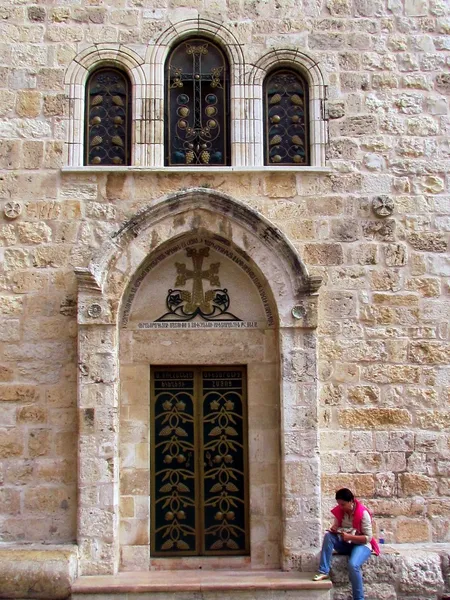 Jerusalem heilige Grabtür 2012 — Stockfoto