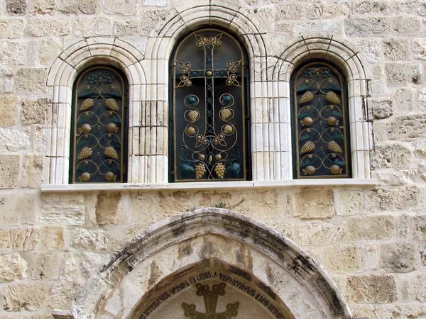 Jerusalem Holy Sepulcher windows 2012 — Stock Photo, Image