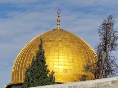 Jerusalem gold dome of Rock Mosque 2012  clipart