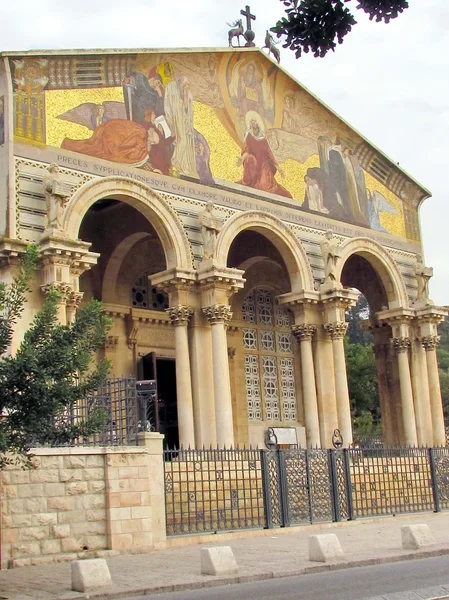 Facciata della Chiesa di Gerusalemme di tutti i Popoli 2012 — Foto Stock