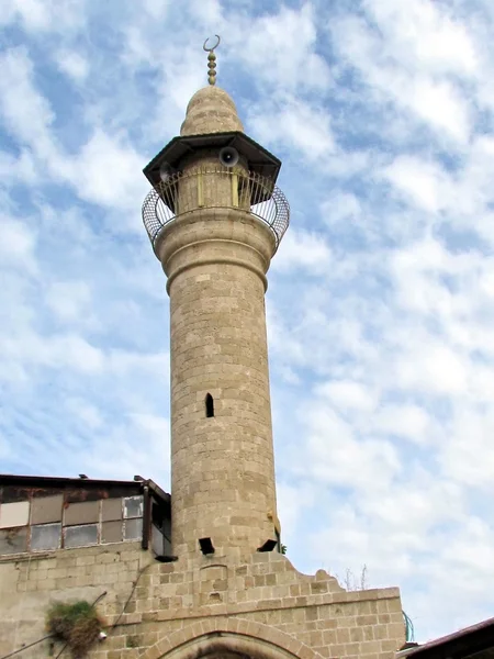 Minaret mešity al-siksik Jaffové 2012 — Stock fotografie