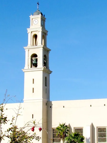 Jaffa st peter wieża kościoła 2011 — Zdjęcie stockowe
