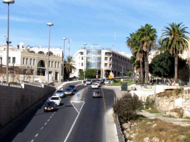  Yafa Kudüs 2012 Yafa Kapısı sokak