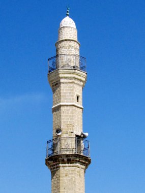  Jaffa mavi gökyüzü 2012 mahmoudiya Camii minaresi