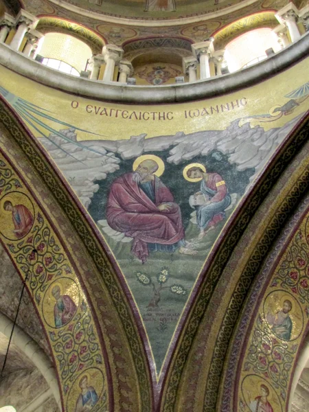 Jerusalem Holy Sepulcher evangelist John 2012 — Stock Photo, Image