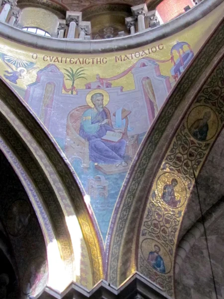 Ierusalim Sfântul Mormânt evanghelist Matei 2012 — Fotografie, imagine de stoc