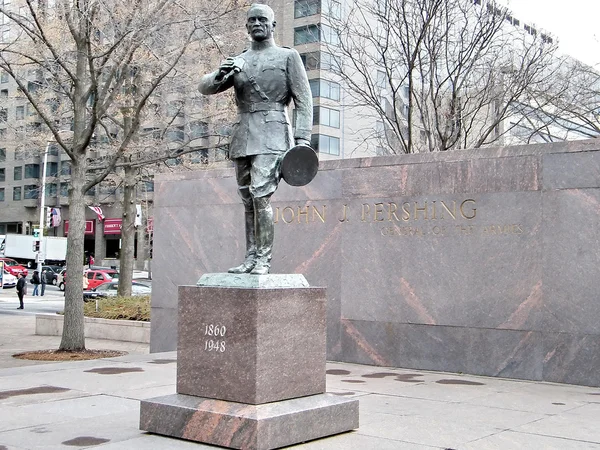 2011年华盛顿将军约翰·潘兴雕塑 — 图库照片