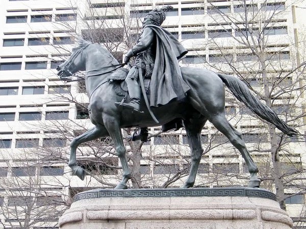 Washington Generale Casimir Pulaski statua 2011 — Foto Stock