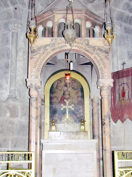 Jeruzalem Heilige Sepulchure de kapel van verdeling van kleding 2012 — Stockfoto