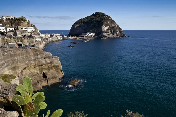 Ischia island santangelo gamla by — Stockfoto