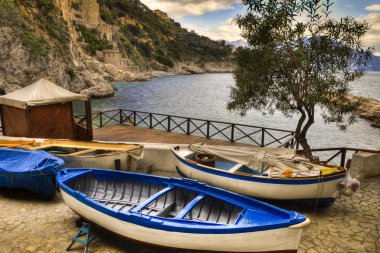 Liman Conca dei Marini Köyü (Amalfi coast İtalya)