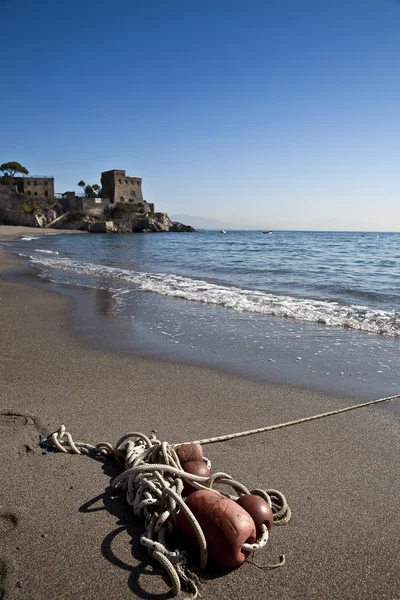 Erchie beach amalfi pobřeží Itálie — Stock fotografie