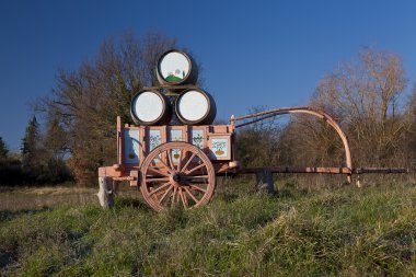 Val d'Orcia (Toskonya) İtalya'nın paketlenip çekili sembolü