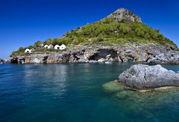 Dino island praia a mare italien — Stockfoto