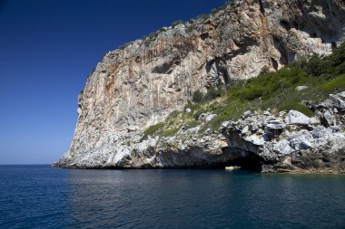 Mavi Mağara dino Adası praia a mare İtalya