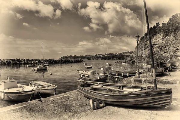 Corricella dorp vissen Procida island (Italië) — Stockfoto