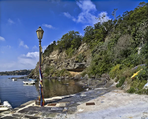 Il più antico villaggio di pescatori di Corricella dell'isola di Procida ) — Foto Stock