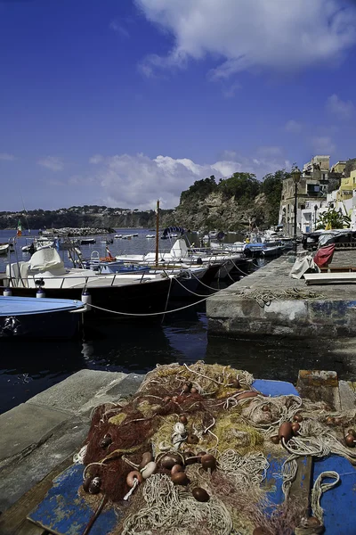 Corricella byn fiske Procida island (Italien) 1 — Stockfoto