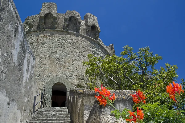 The big tower, located in the town of Forio on the island of Isc — Stock Photo, Image