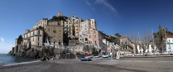 Minori fishing village Amalfi coast  big landscape — Stock Photo, Image