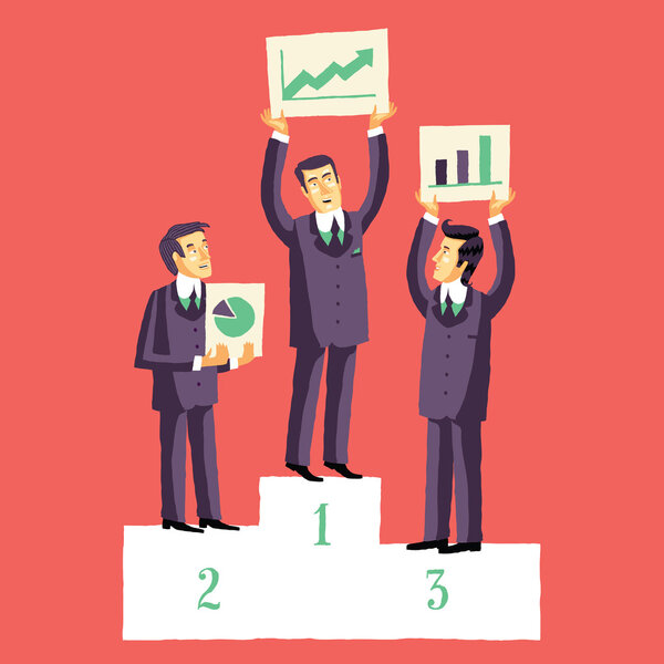 Бизнесмены, выигравшие конкурс на презентацию своих проектов
.