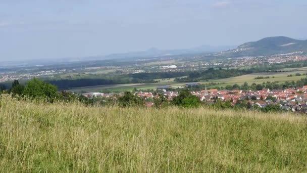 Панорамный вид в Германии — стоковое видео