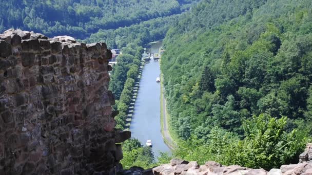 Panoramiczny widok w Alzacji, Francja — Wideo stockowe