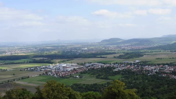 Panoramisch uitzicht in Duitsland — Stockvideo