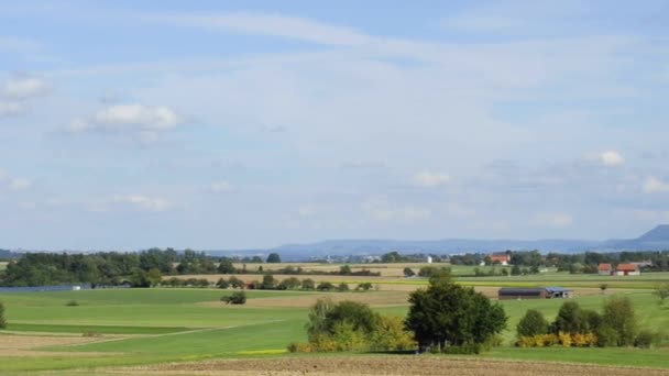 Панорамный вид на гору Schwaebische Alb — стоковое видео