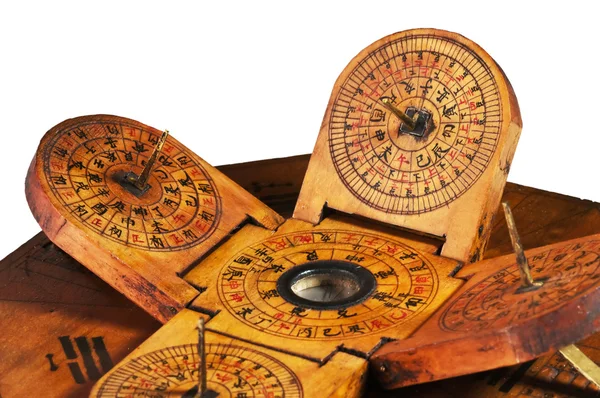 Античные китайские солнечные часы — стоковое фото