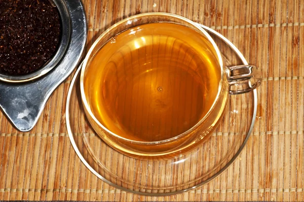 Φλιτζάνι τσάι του μπουμπούκια τριαντάφυλλου — Φωτογραφία Αρχείου