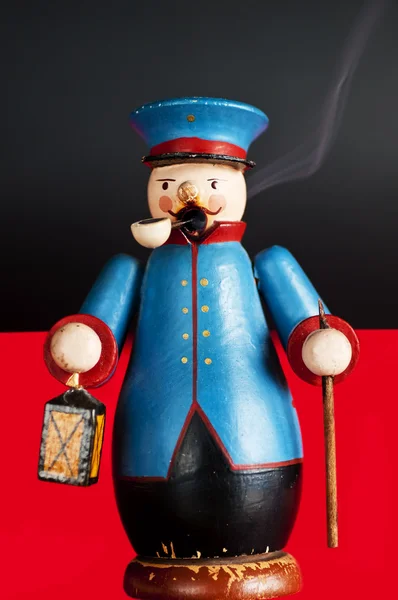 Incense smoker night watchman — Stock Photo, Image