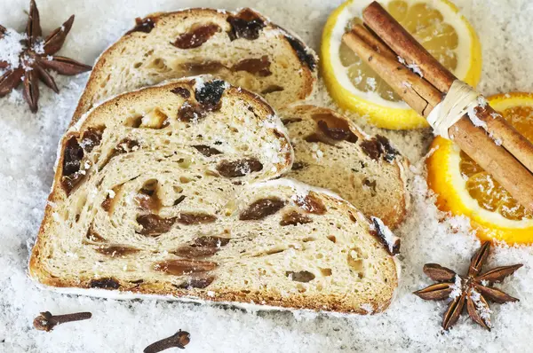 Boże Narodzenie stollen — Zdjęcie stockowe