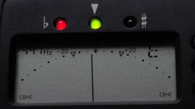 Guitar tuner, tuning the guitar strings E,A,d