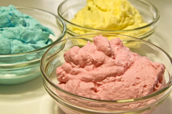 Colored cream — Stok fotoğraf