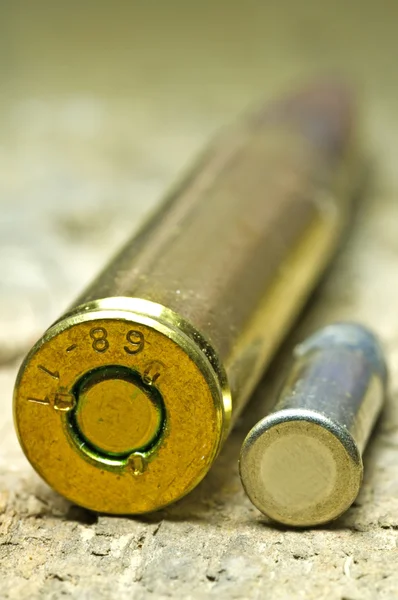 Ammunition 8x57IS and cal.22 — Stock Photo, Image