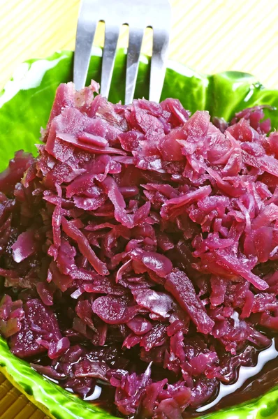 Cooked red kale — Stock Photo, Image