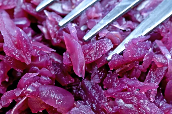 Cooked red kale — Stock Photo, Image