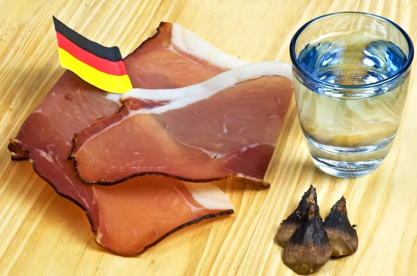 Smoked ham of the Black Forest — Stock Photo, Image