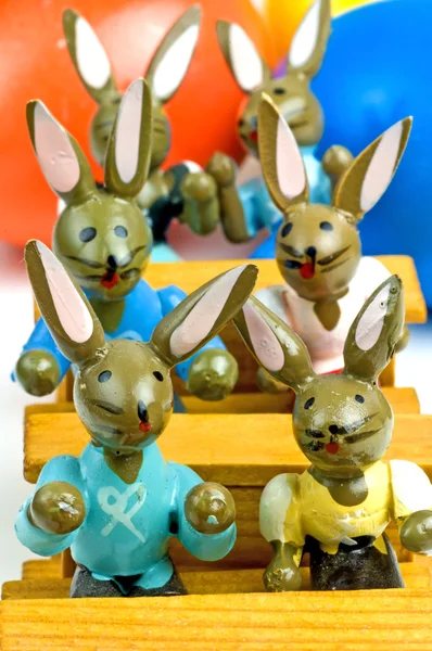 Easter bunnies at school — Stock Photo, Image